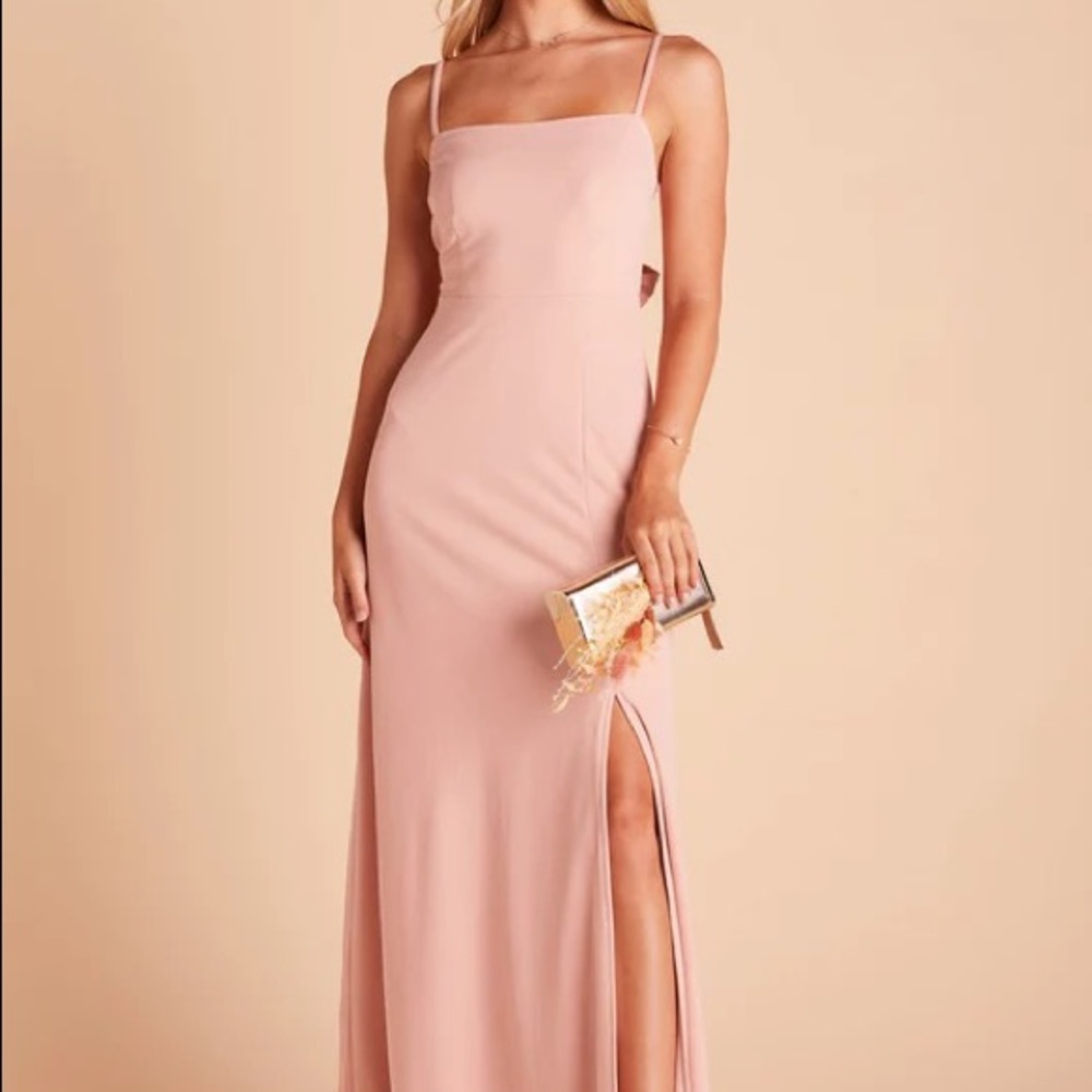 Birdy Grey BENNY DRESS in CREPE DUSTY ROSE